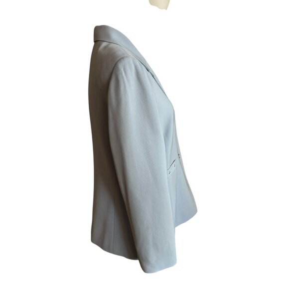 Tahari by Arthur S. Levine Light Blue Blazer Jacket Women’s Size 10P - Picture 6 of 7